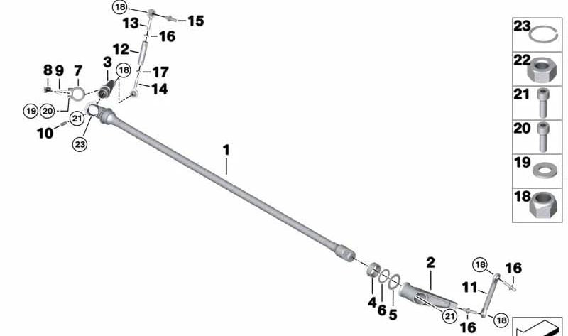 Tornillo cilíndrico M4x30 OEM 07119919955 para BMW Motorrad R1100R, R1100RT, R850R... y más. Original BMW Motorrad.