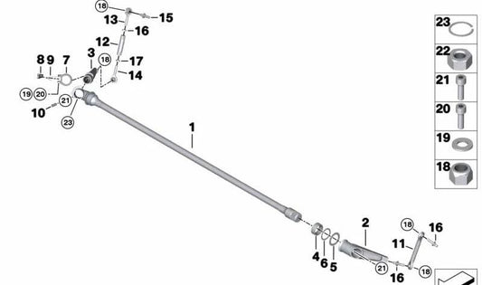 Tornillo cilíndrico M4x30 OEM 07119919955 para BMW Motorrad R1100R, R1100RT, R850R... y más. Original BMW Motorrad.