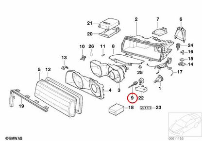 Lampada Xenon D2S 35W OEM 63217160806 per BMW E46, E39, E60, E61, E63, E64, E38, E65, E66, E83, E53, E85, E86, E52 e Mini R50, R52, R53. BMW originale e Mini.