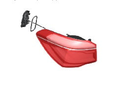 Piloto trasero izquierdo OEM 63217488545 para BMW X1 F48 (11/2014 - 07/2019). Original BMW.