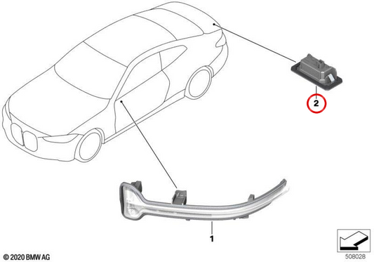 L'enregistrement OEM a été conduit 63219465311 pour BMW G23, G82, G83. BMW d'origine.
