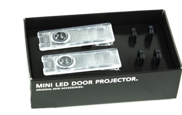 Projecteurs de porte LED OEM 63312468387 pour MINI R50, R53, R56, F56, F55, Clubman R55, Cabrio R52, Countryman R60, Paceman R61... et plus encore. MINI d'origine.