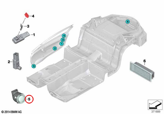 Linkes hinteres Licht OEM 63316993773 für BMW I8 Roadster (I15). Original BMW.