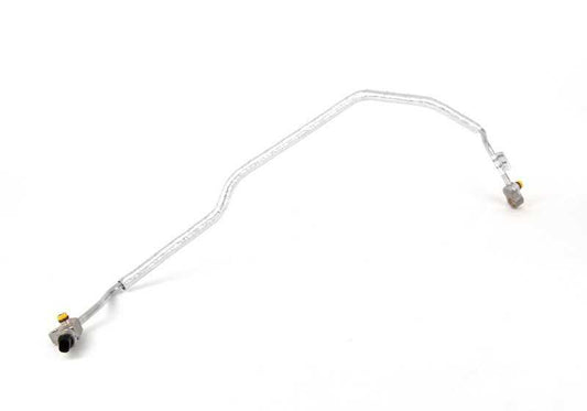 Tubo di pressione di condizionamento dell'aria OEM 64536909448 per BMW E46 {316i, 316CI} Tutti i modelli compatibili. Collegare l'asciugatrice e l'evaporatore. BMW originale.