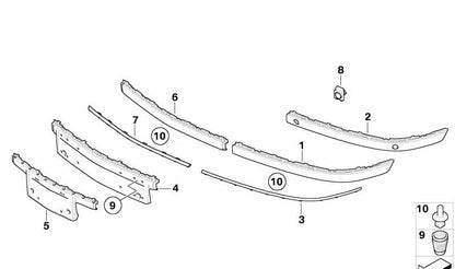 Soporte Sensor Ultrasónico para BMW E65, E66 (OEM 51117142195). Original BMW