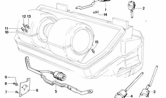 OEM gum washer 64111363140 for BMW E23 (728, 728i models, 730, 732, 733i). Part of the air conditioning system. Original BMW.