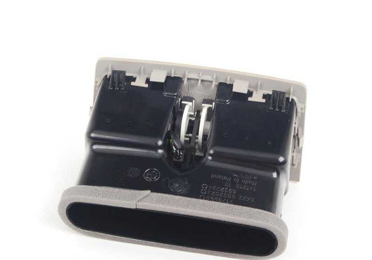 Rejilla de ventilación trasera OEM 64227210648 para BMW E90, E91 (316d, 316i). Color beige savanna. Pieza original BMW.