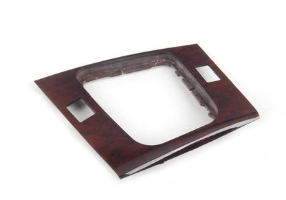 Hueco de almacenamiento de madera (Myrte) OEM 51168208718 para BMW E46. Pieza original BMW.