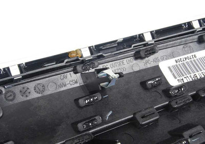Embellecedor salpicadero aluminio cepillado pasajero OEM 51459270472 para BMW F15, F16. Original BMW.