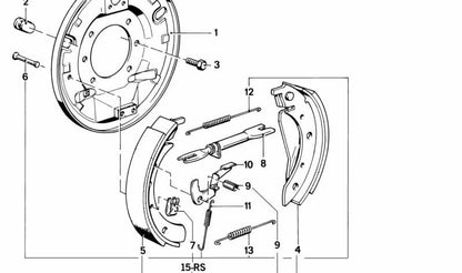 OEM -Trommelbremshebel 34211159812 für BMW E30, E28, E34. Original BMW.