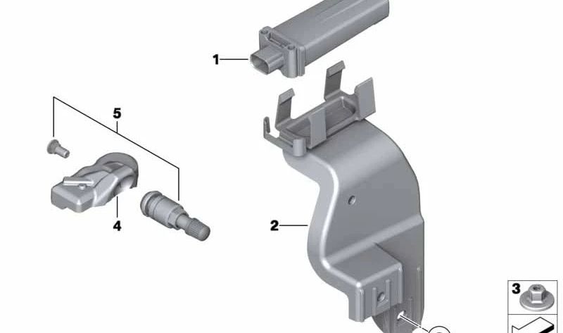 Mecanismo de mando RDC OEM 36106868194 para MINI R56, Clubman R55, Countryman R60 y más. Original MINI.