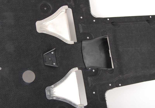 Protector cubre bajos central OEM 51758042223 para BMW E60, E61, E63, E64. Pieza original BMW.