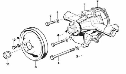 Board without asbestos Oem 11511309692 for BMW E30. Original BMW.
