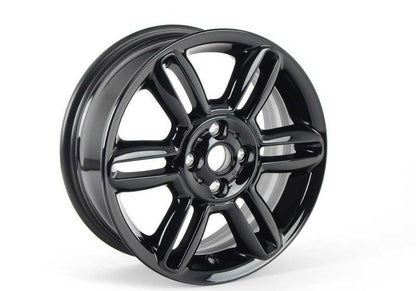 Llanta de aluminio 6 Star Twin Spoke R119 negra OEM 36116856969 para MINI R56, R56 LCI, Clubman R55, Cabrio R57, Coupé R58, Roadster R59... y más. Original MINI.