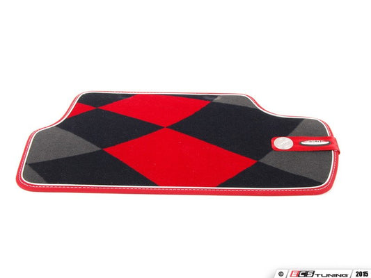 Juego de alfombrillas textiles traseras JCW Pro OEM 51472354179 para MINI F56, F56 LCI, F56 BEV, F56 BEV LCI, F65… y más. Original MINI