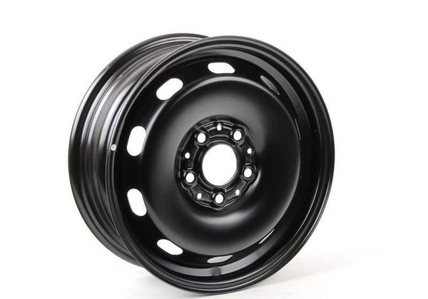 Llanta de acero negra estilo 12 OEM 36116851510 para MINI F55, F56, F57, F54, F60. Compatible con versiones Cooper, Cooper D y Cooper S. Original MINI y BMW.