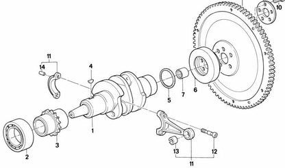 Rodamiento de bolas OEM 07119981722 para BMW R50. Original BMW.