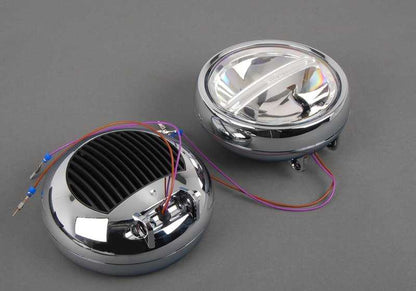 Kit de faros adicionales LED OEM 63122288981 para MINI F55, F56, F57, F54, F60, R55, R56, R57, R58, R59, R60, R61. Mejora visión y estilo. Original MINI.