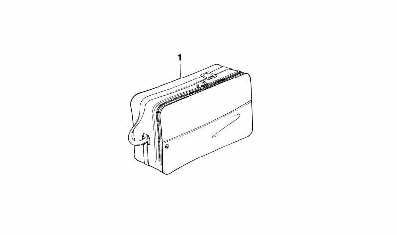 Bolsa interior para maleta lateral OEM 72607666947 para BMW Motorrad R248. Ideal para guardar objetos dentro del baúl. Original BMW.