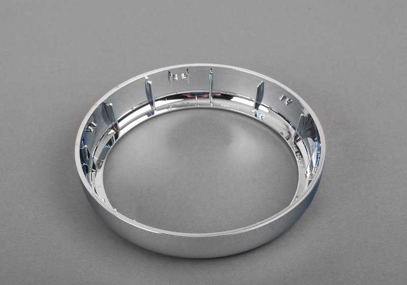 Anillo embellecedor cromado para fuelle de cambio OEM 51167131186 para MINI R50, R52, R53 (2000–2006). Original MINI.