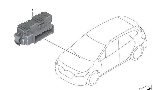 Módulo de distribuição de corrente LIN para Mini e BMW 1 F70 Series, Série 2 U06, X1 U11, U12, X2 U10, Mini F65, F66, J01, J05, U25 (OEM 61355A47298). BMW original