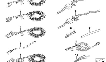 Cable de reparación para airbag y unidad de control OEM 61129193973 para BMW (E81, E82, E87, F87, G42, E90, E91, E92, E93, G20, G21, G28, G80, G22, G23, G26, G82, G83, F07, F18, F12, F13, F01, F02, F04, F25, G01, G08, F97, F26, G02, F98, G05, G18, F