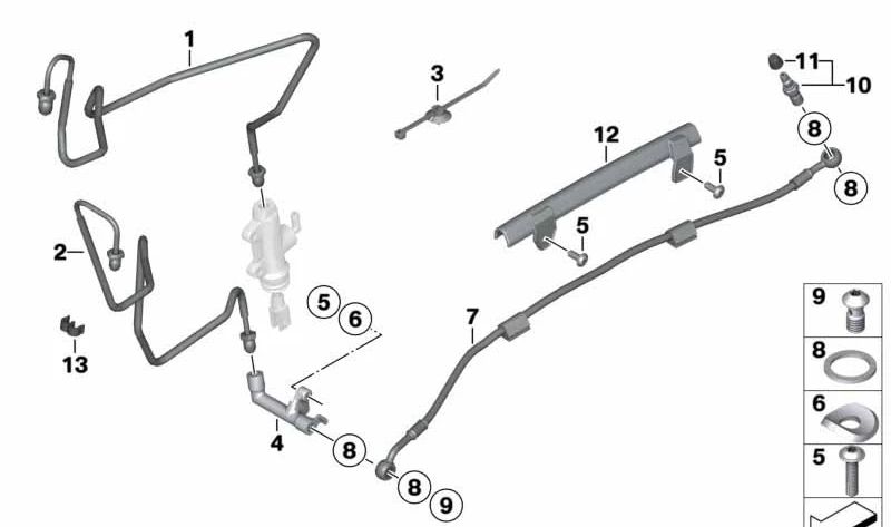 Adaptador de freno OEM 34327679297 para motos BMW R 1200 GS, R 1200 GS Adventure, R 1200 RT, R 900 RT, R 1200 ST. Original BMW Motorrad.