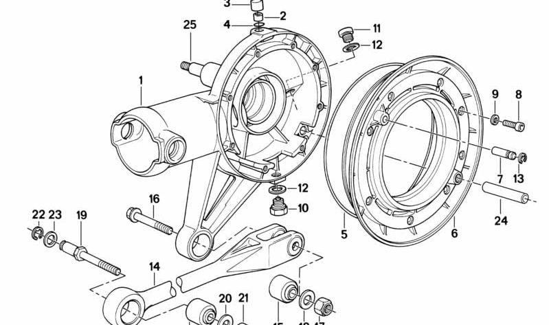 Perno roscado para BMW (OEM 33111458149). Original BMW
