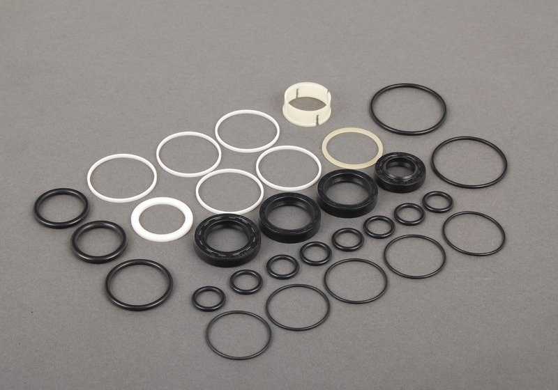 Juego de juntas para dirección asistida OEM 32131128685 para BMW E30. Original BMW.