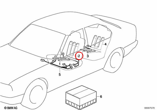 Heizwiderstand OEM Backup 64111392308 für BMW E31. Original BMW.