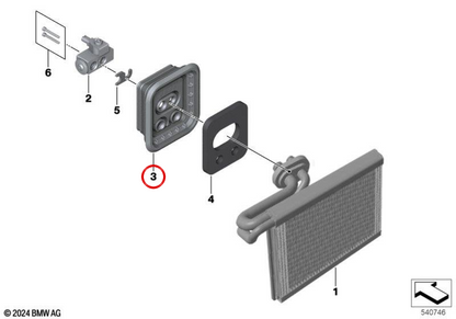 Ugello sigillante OEM 64115B31149 per MINI J01 Cooper E, J01 J01 E, J05 Aceman E. MINI originale.