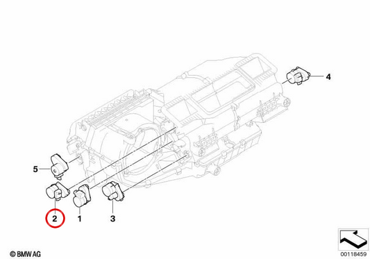 OEM -Beatmungsstrampelantrieb 64116936715 für BMW E85, E86. Original BMW.