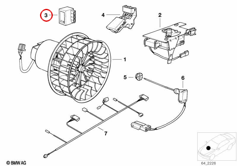 Module de commande de climatisation OEM 64118367931 pour BMW E36 et Z3. BMW d'origine.