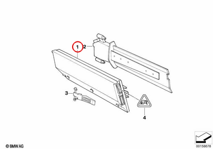 Modulo di controllo climatizzante automatico OEM 64118390000 per BMW E34, E32. BMW originale.