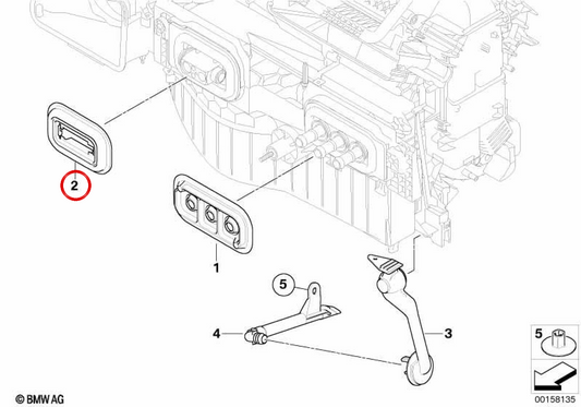Scheda acustica OEM 64119287273 per BMW E70, E71, F15, F16, F85, F86. BMW originale.