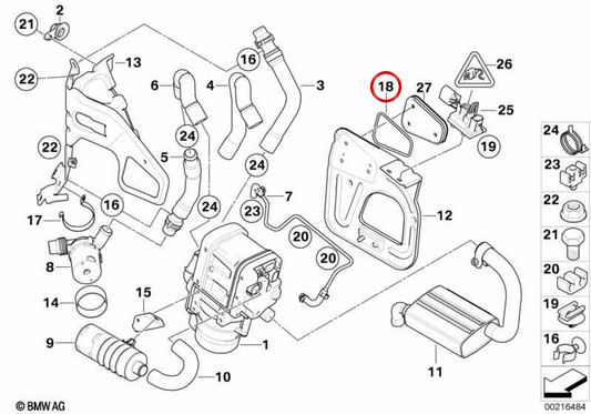 Butée en caoutchouc OEM 64126953071 pour BMW Série 3/4/5/6/7/8 et X3/X4/X5/X6/X7