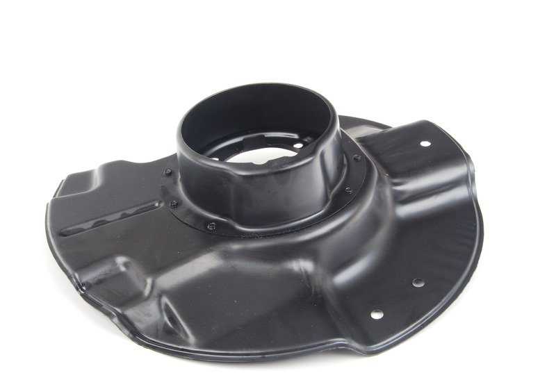 Protector de freno delantero izquierdo OEM 34111159917 para BMW E34, E32, E31. Compatible con modelos como 518i, 518g, entre otros. Pieza original BMW.