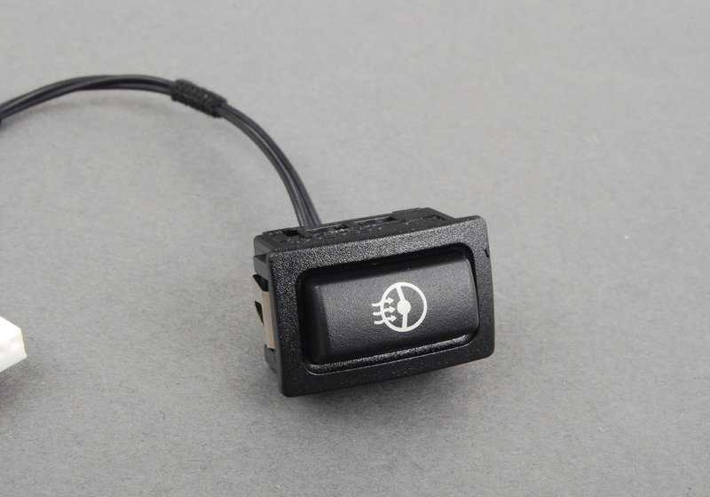 Botón calefacción volante OEM 61319201736 para BMW F20, F21, F22, F23, F30, F31, F34, F80, F32, F33, F36, F82, F83, F25, F26. Original BMW.