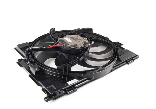 Carcaça do ventilador com ventilador para BMW Série 1 F20N, F21N, Série 2 F22, F23, F87, Série 3 F30, F31, F34, Série 4 F32, F33, F36 (OEM 17427640513). BMW original