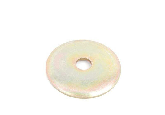 Plato soporte OEM 37121130122 para BMW E34, E24, E32. Pieza original BMW para amortiguador trasero con EDC o nivelación. Ideal para mantenimiento o sustitución en suspensión trasera.