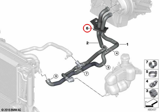 Pasamuros OEM 64218838385 para BMW F40, F52, F70, F44, F45, F46, U06, F48, F49, U11, U12, F39, U10, F65, F66, U25. Original BMW.