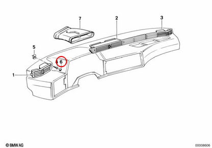 Plug OEM 6421370340 per BMW E24. BMW originale.