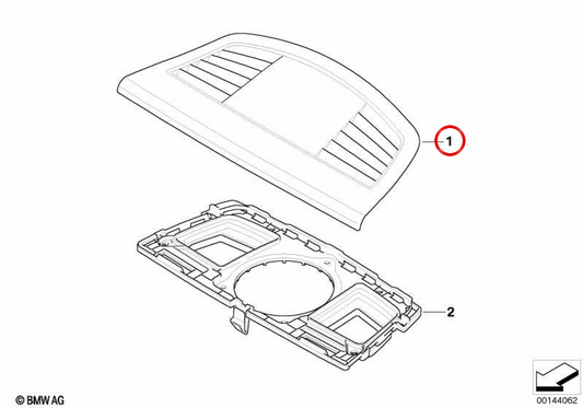 Guarnição OEM 64227130752 para BMW E90, E91, E92, E93. BMW genuíno.