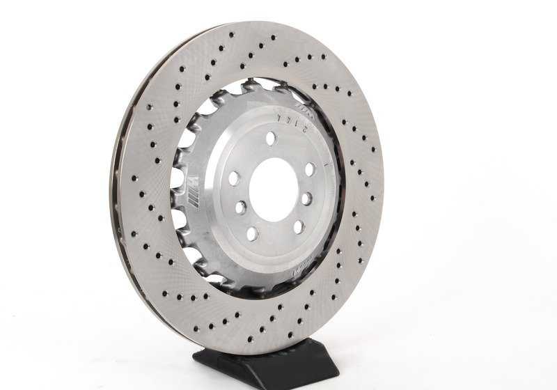 Disco freno sinistro ventilato e perforato 34212284103 per BMW F10, F06, F12, F13. BMW originale.