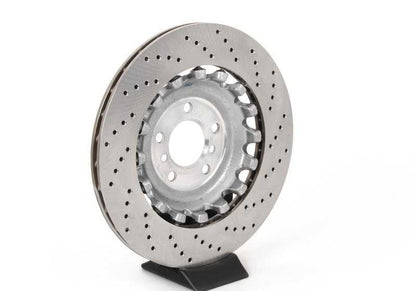 Disco freno sinistro ventilato e perforato 34212284103 per BMW F10, F06, F12, F13. BMW originale.