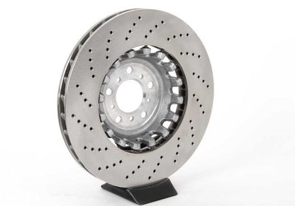 Disco de freno ventilado perforado derecho para BMW F10, F06, F12, F13 (OEM 34112284102). Original BMW