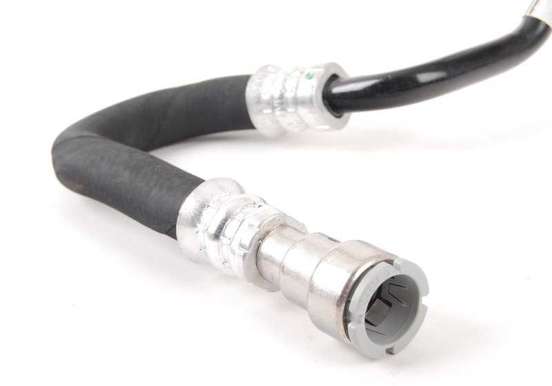 Tubería de retorno del radiador de aceite OEM 17227573108 para BMW E60, E61. Original BMW.