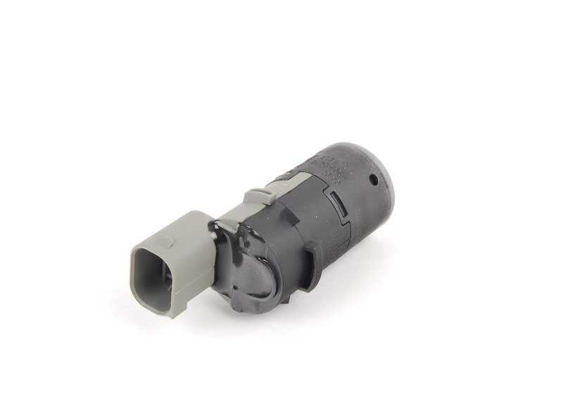 Sensor de aparcamiento (PDC) plateado/gris OEM 66206989112 para BMW E39, E60, E61, E83. Original BMW.
