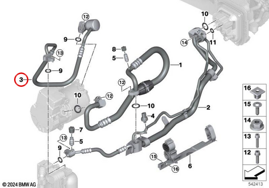 OEM -Klimaanlage 64539872117 für die Serie BMW 5 G60 und 7 G70. Originalkonditionierungssystem. Original BMW.