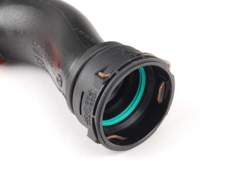 Conducto de admisión de aire OEM 13717583716 para BMW E70 y E71. Guía de aire intercooler. Original BMW.